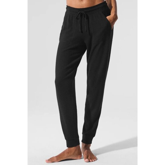 Alo Soho Sweatpant Alolux High-Rise Ankle-Length Jogger With Pockets - Picture 1 of 8